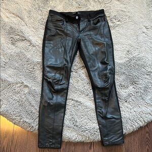 Black vegan leather banana republic Women's Pants